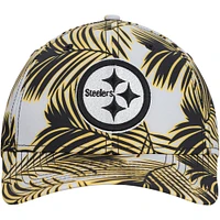 Men's New Era Gray Pittsburgh Steelers Palms 39THIRTY Flex Hat