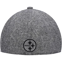 Men's New Era Gray Pittsburgh Steelers Peaky Duckbill Fitted Hat