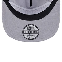 Men's New Era Gray Pittsburgh Steelers Throwback Corded Golfer Snapback Hat