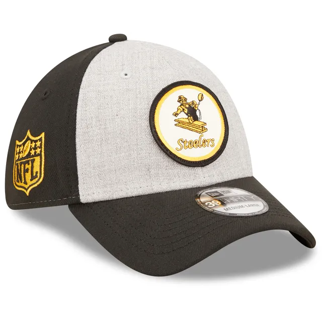 New Era Men's Pittsburgh Steelers 2023 Sideline Historic 39THIRTY Stretch Fit Hat - Black - S/M Each