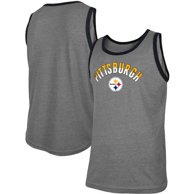 Women's New Era Black Pittsburgh Steelers Plus Size Tank Top 