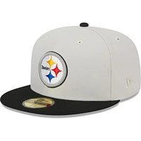 Casquette ajustée 59FIFTY pour homme avec écusson des Pittsburgh Steelers New Era