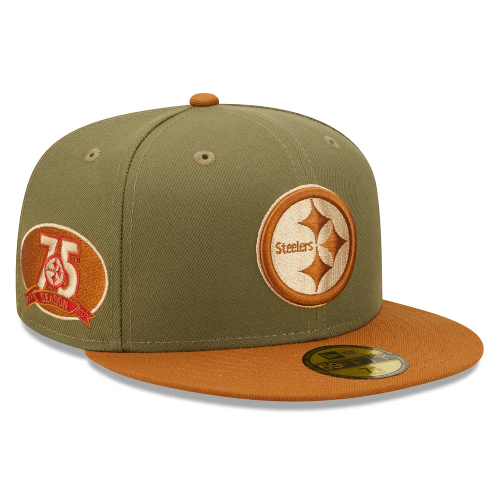 Lids Pittsburgh Steelers New Era Toasted Peanut 59FIFTY Fitted Hat -  Olive/Brown