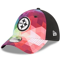 Men's New Era Pink Pittsburgh Steelers 2023 NFL Crucial Catch 39THIRTY Flex Hat