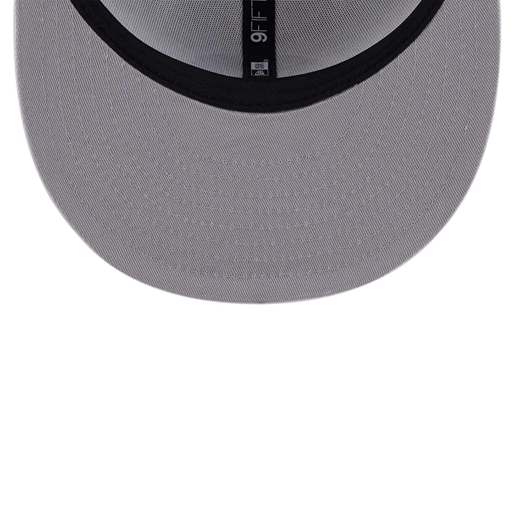 Men's New Era Pittsburgh Steelers Main White on White 9FIFTY Snapback Hat