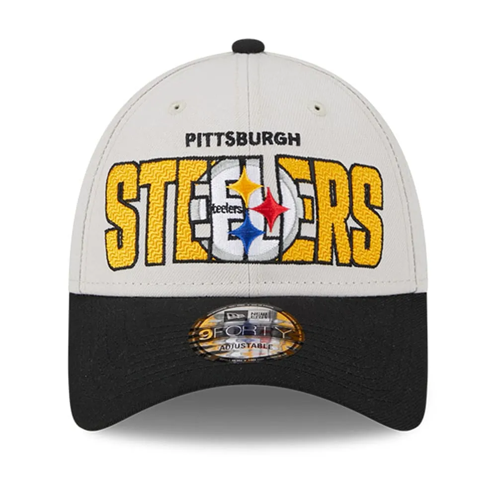 New Era Men's New Era Black Pittsburgh Steelers 2023 NFL Draft 9FORTY  Adjustable Hat