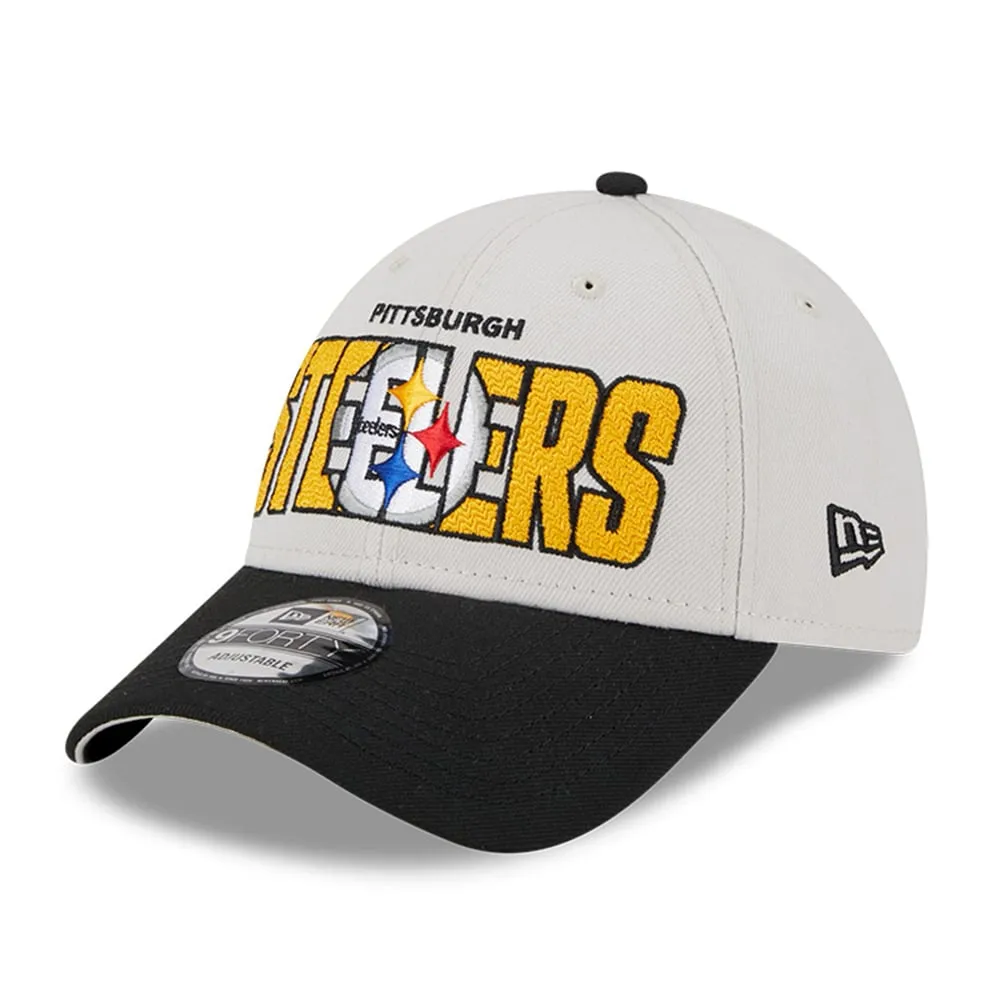 New Era Black Pittsburgh Steelers Simple 9FORTY Adjustable Hat