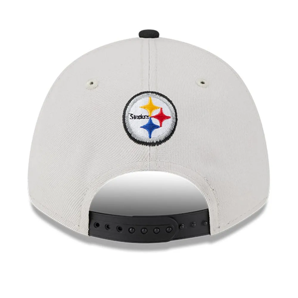 New Era Men's NFL Adjustable Visor Pittsburgh Steelers, Gray One Size