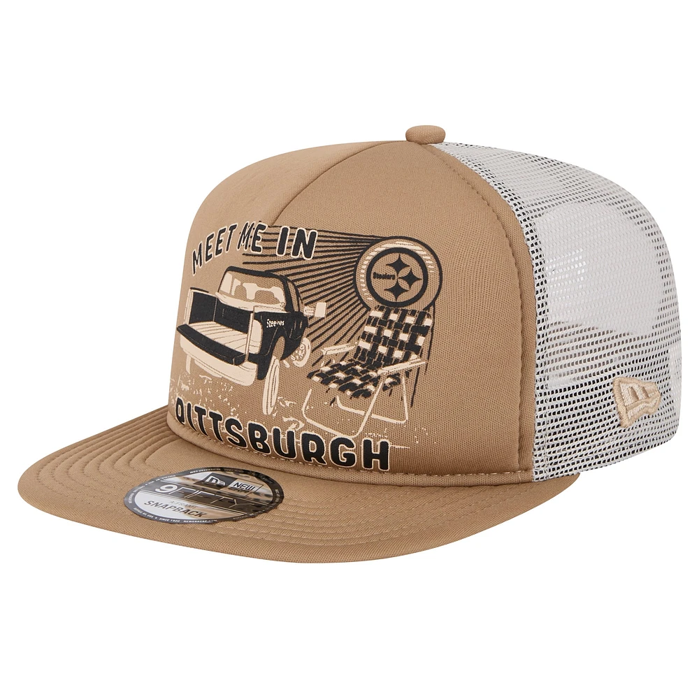 Casquette Snapback Meet Me 9FIFTY des Steelers de Pittsburgh New Era pour hommes