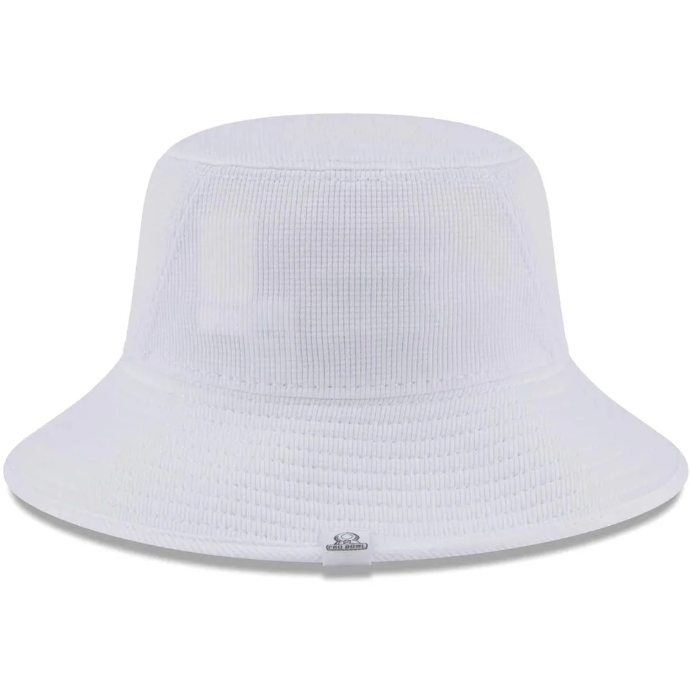 steelers white bucket hat