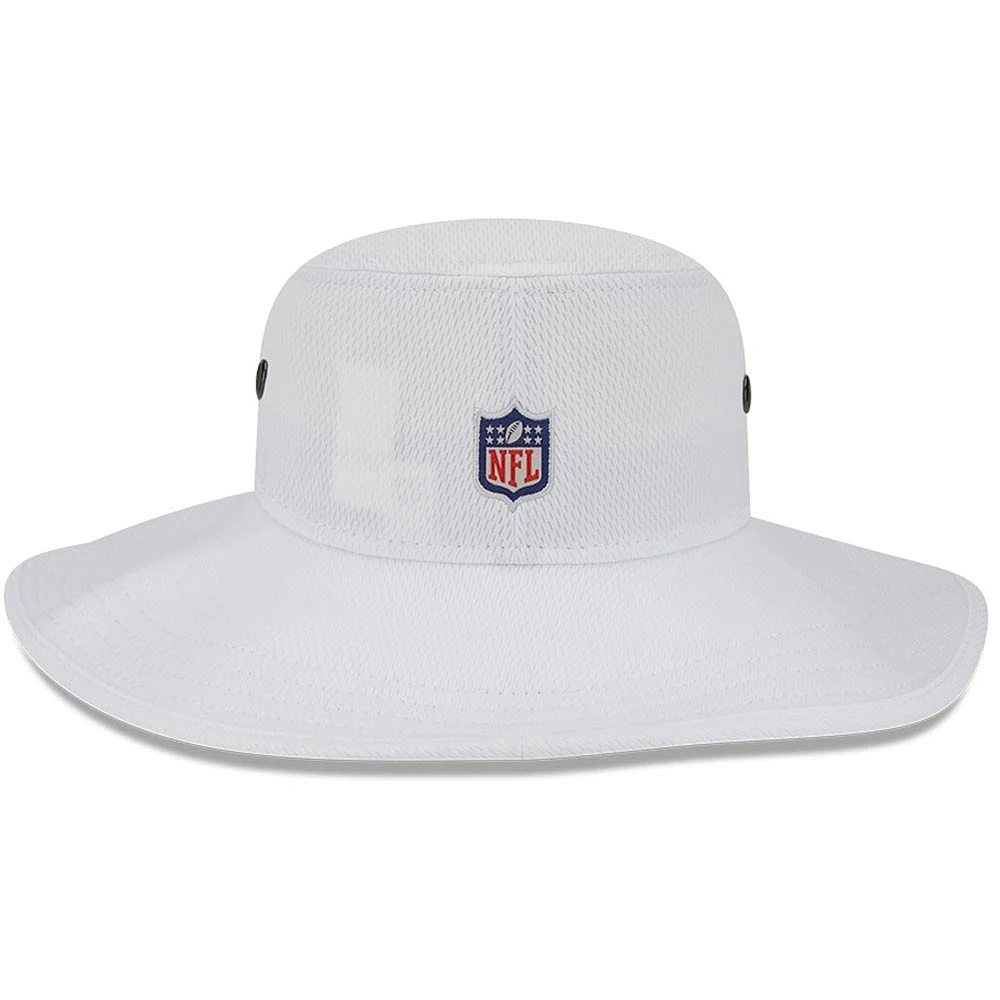 Men's New Era White Pittsburgh Steelers 2023 NFL Training Camp Panama Bucket Hat