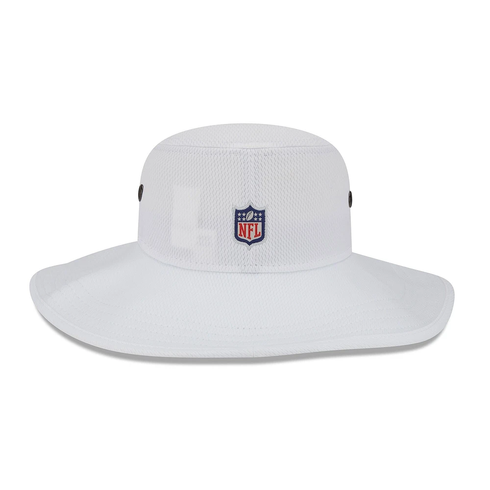 Men's New Era White Pittsburgh Steelers 2023 NFL Training Camp Panama Bucket Hat