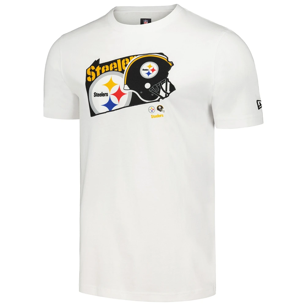 T-shirt New Era Pittsburgh Steelers Gameday State pour homme, blanc