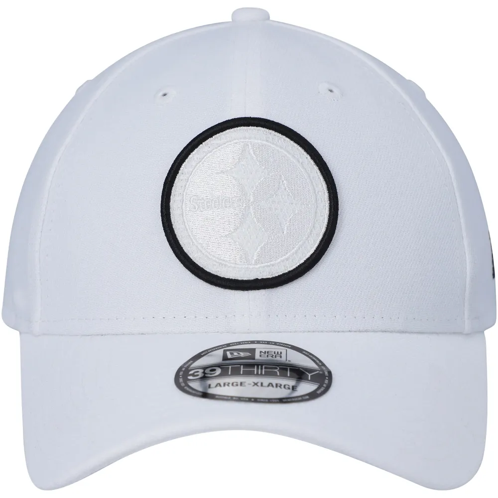 Pittsburgh Steelers New Era Team White Out 39THIRTY Flex Hat - White