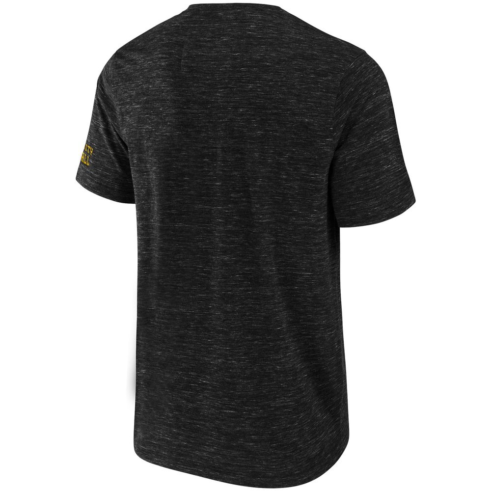 Men's NFL x Darius Rucker Collection by Fanatics Black Pittsburgh Steelers Slub Henley T-Shirt