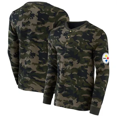 Men's NFL x Darius Rucker Collection by Fanatics Camo Chicago Bears Thermal  Henley Long Sleeve T-Shirt