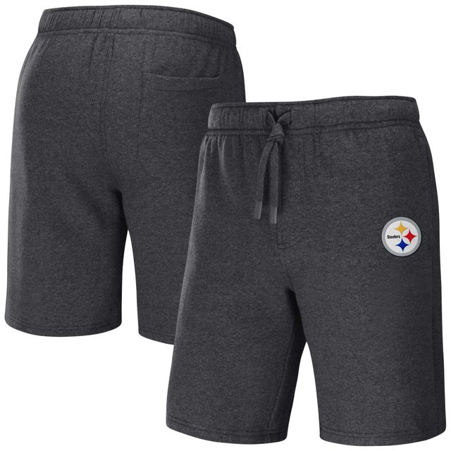 Collection NFL x Darius Rucker par Fanatics Heather Charcoal Pittsburgh Steelers Logo Shorts pour homme