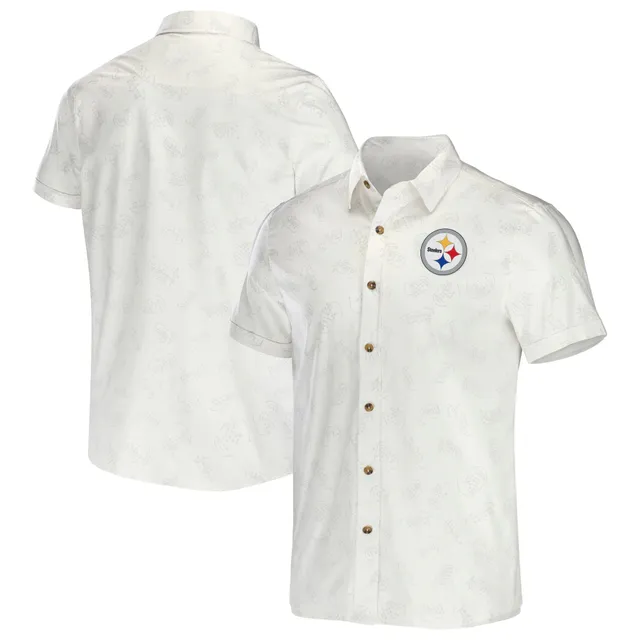 Men's NFL x Darius Rucker Collection by Fanatics Tan Pittsburgh Steelers  Flannel Long Sleeve Button-Up Shirt