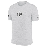 Men's Nike Ash Pittsburgh Steelers Sideline Velocity Performance T-Shirt