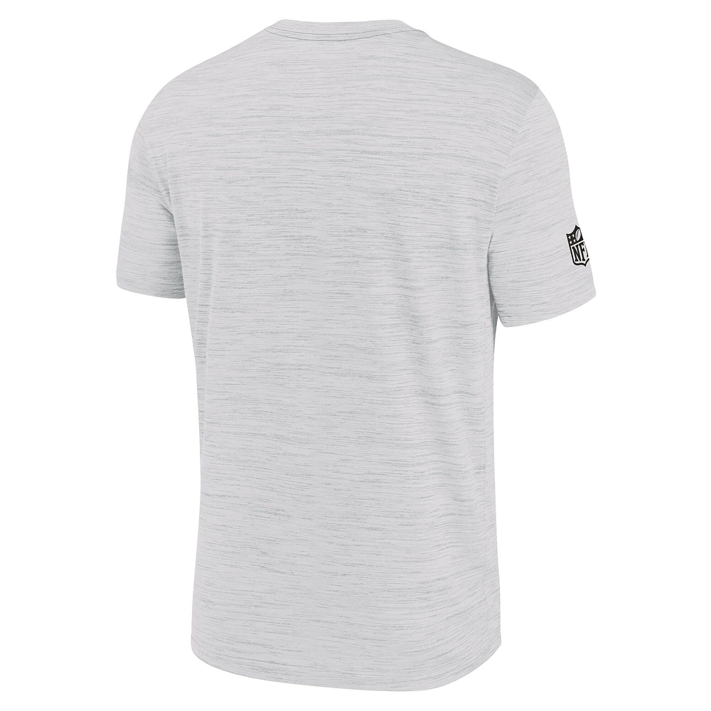 Men's Nike Ash Pittsburgh Steelers Sideline Velocity Performance T-Shirt