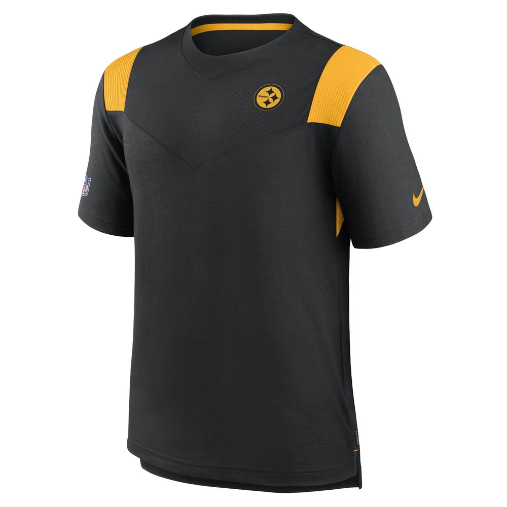 Men's Nike Black/Gold Pittsburgh Steelers Player Sideline Performance T-Shirt