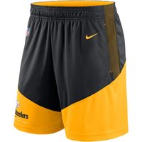 Men's Nike Black/Gold Pittsburgh Steelers Primary Lockup Performance - Shorts