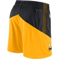 Men's Nike Black/Gold Pittsburgh Steelers Primary Lockup Performance - Shorts