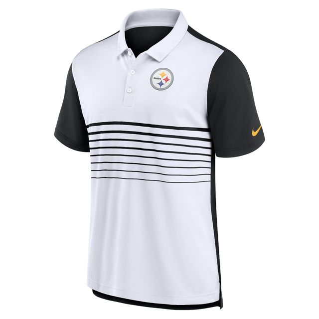 Polo Performance Mode Pittsburgh Steelers Nike Noir/Blanc pour Homme