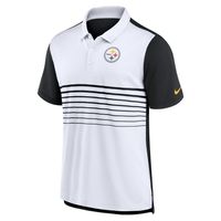 Men's Nike Black/White Pittsburgh Steelers Fashion Performance Polo