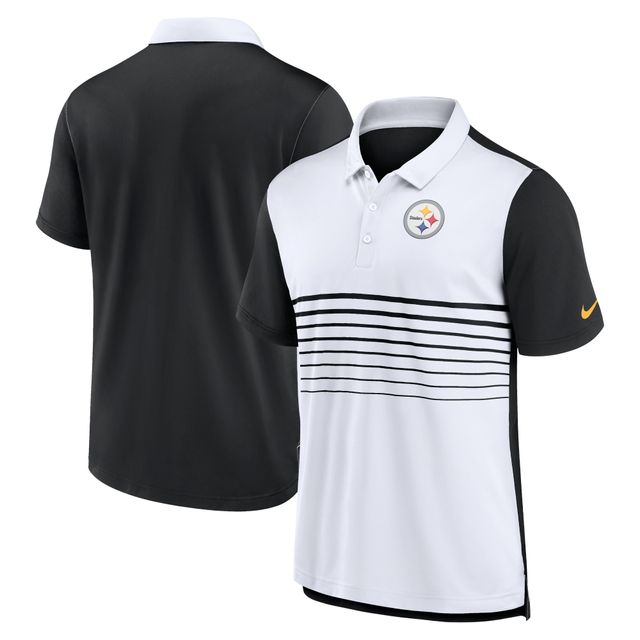 Polo Performance Mode Pittsburgh Steelers Nike Noir/Blanc pour Homme