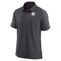 Men's Nike Black Pittsburgh Steelers 2022 Sideline Lockup Coach Performance Polo