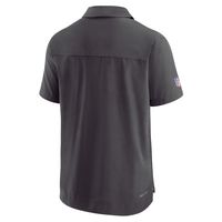 Men's Nike Black Pittsburgh Steelers 2022 Sideline Lockup Coach Performance Polo