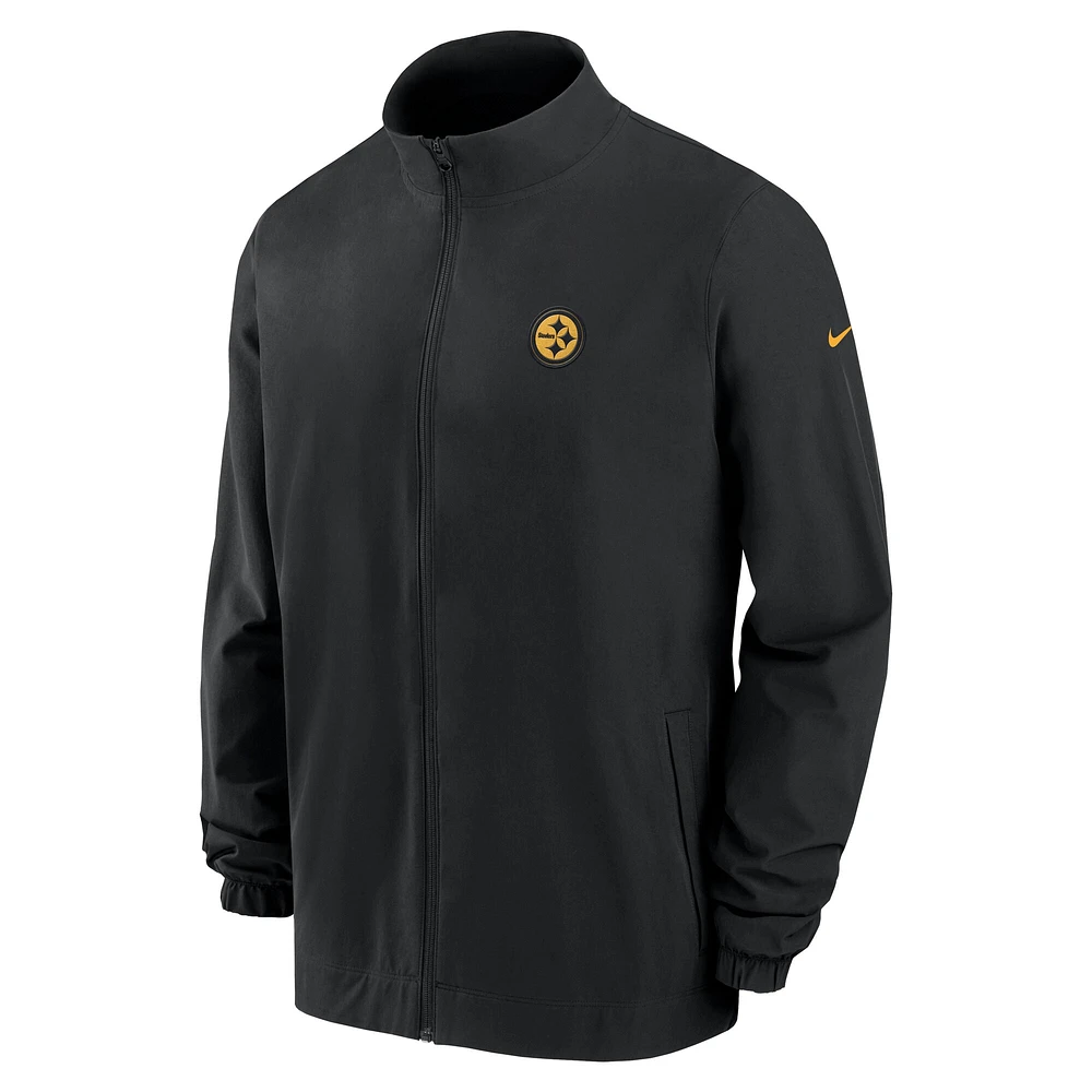 Veste Nike noire à fermeture éclair intégrale Pittsburgh Steelers 2023 pour homme