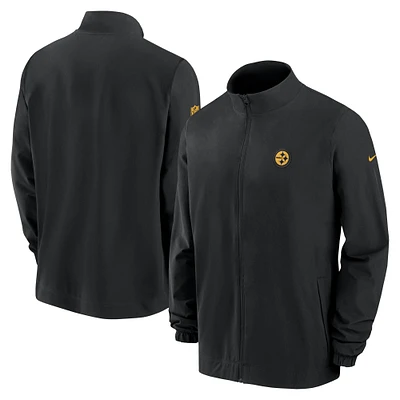 Veste Nike noire à fermeture éclair intégrale Pittsburgh Steelers 2023 pour homme