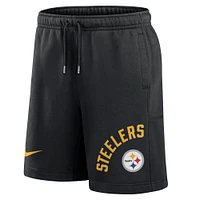 Men's Nike Black Pittsburgh Steelers Arched Kicker Shorts