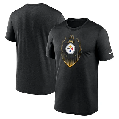 T-shirt Nike noir Pittsburgh Steelers Big & Tall Blitz Legend Icon pour homme