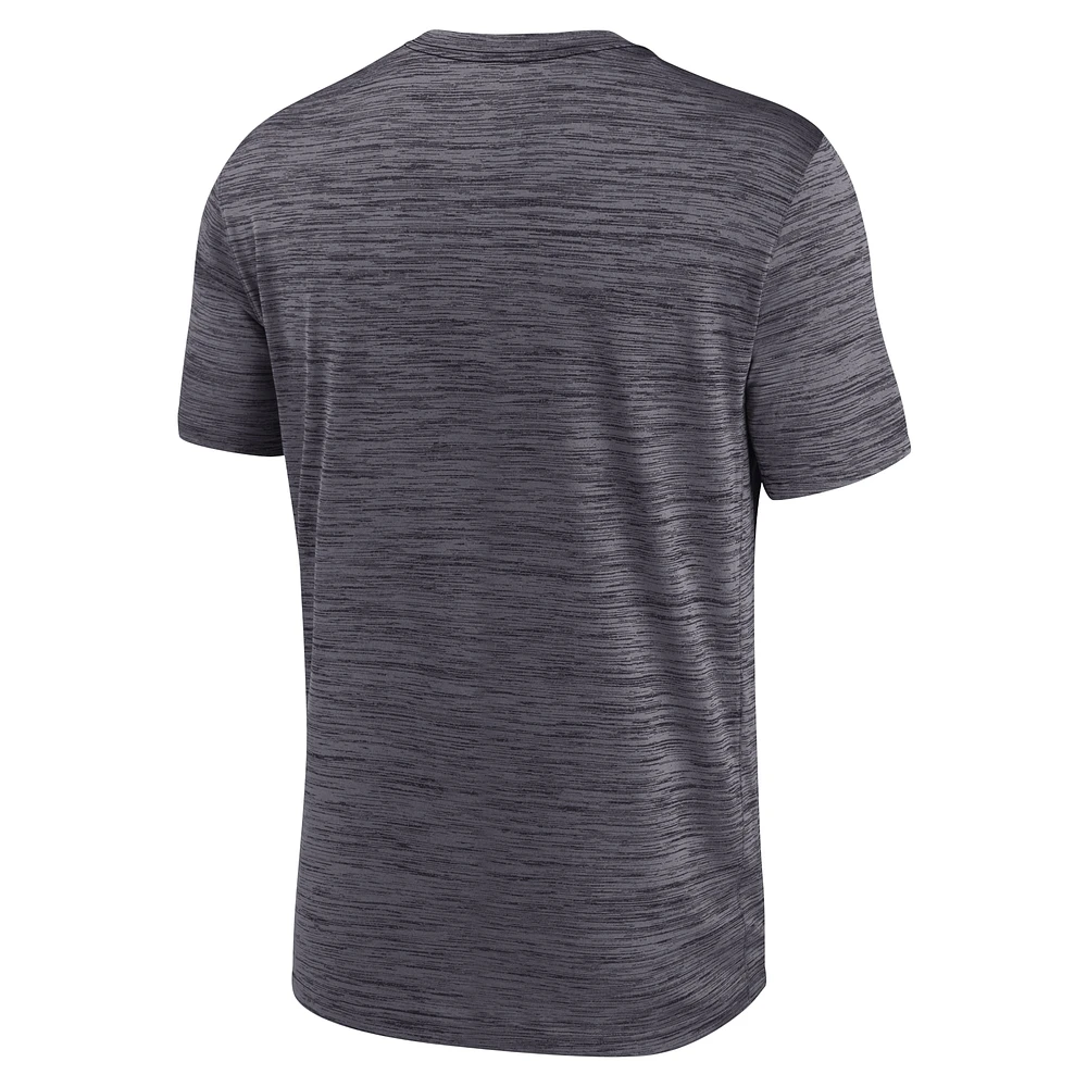 Men's Nike Black Pittsburgh Steelers Big & Tall Velocity Jock Tag Performance T-Shirt