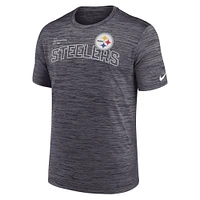 T-shirt Nike Pittsburgh Steelers Big & Tall Velocity Performance pour homme, noir