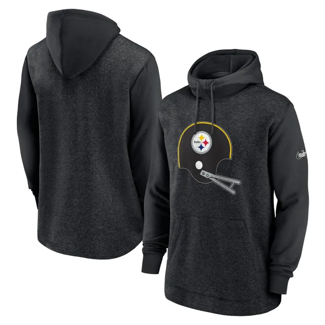 Men's New Era Black Pittsburgh Steelers Big & Tall NFL Pullover Hoodie