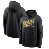 Sweat à capuche en polaire Nike Pittsburgh Steelers Club pour homme, noir