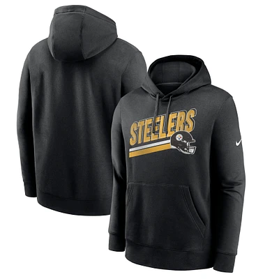 Sweat à capuche en polaire Nike Pittsburgh Steelers Club pour homme, noir