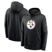 Sweat à capuche avec logo Nike Pittsburgh Steelers Club noir pour homme