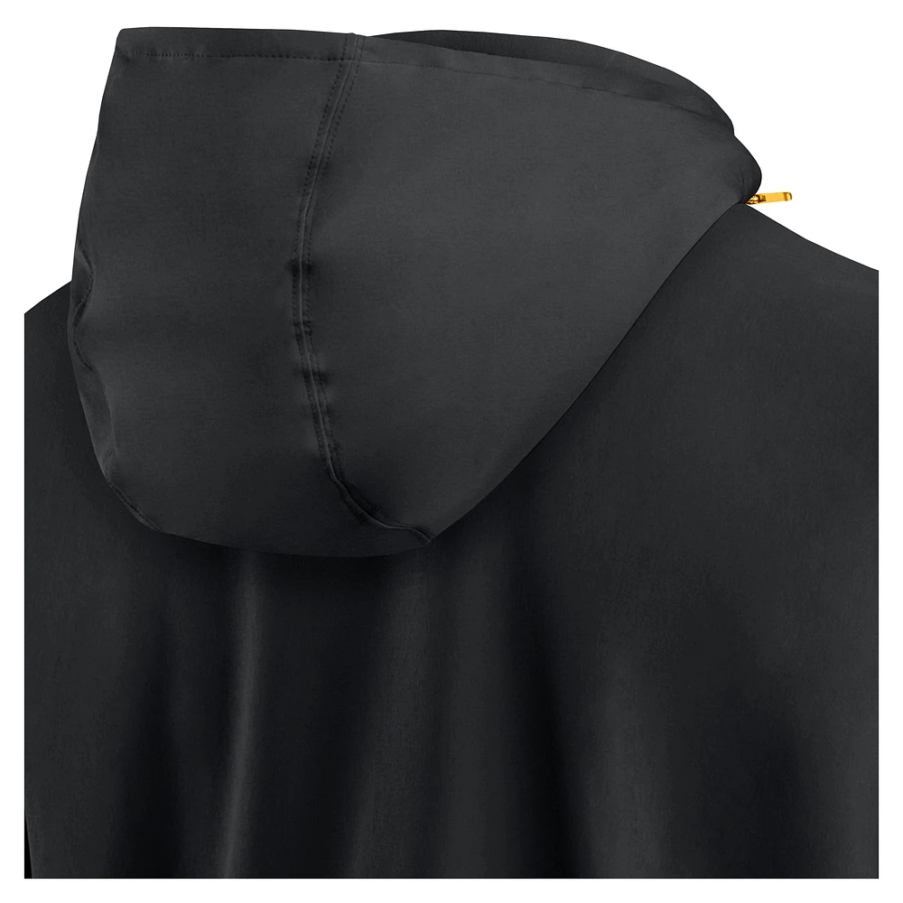 Veste d'entraîneur à demi-zip Nike noire des Steelers de Pittsburgh pour homme