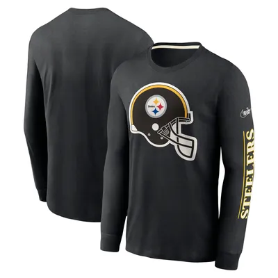 Pittsburgh Steelers Nike Fashion Tri-Blend Long Sleeve T-Shirt - Black