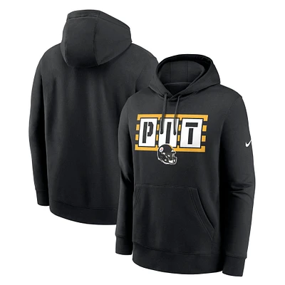 Sweat à capuche en polaire Nike noir pour homme des Pittsburgh Steelers Hometown