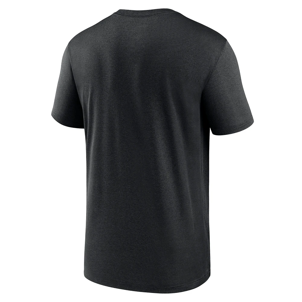 T-shirt Nike Pittsburgh Steelers Legend Performance pour homme avec logo noir