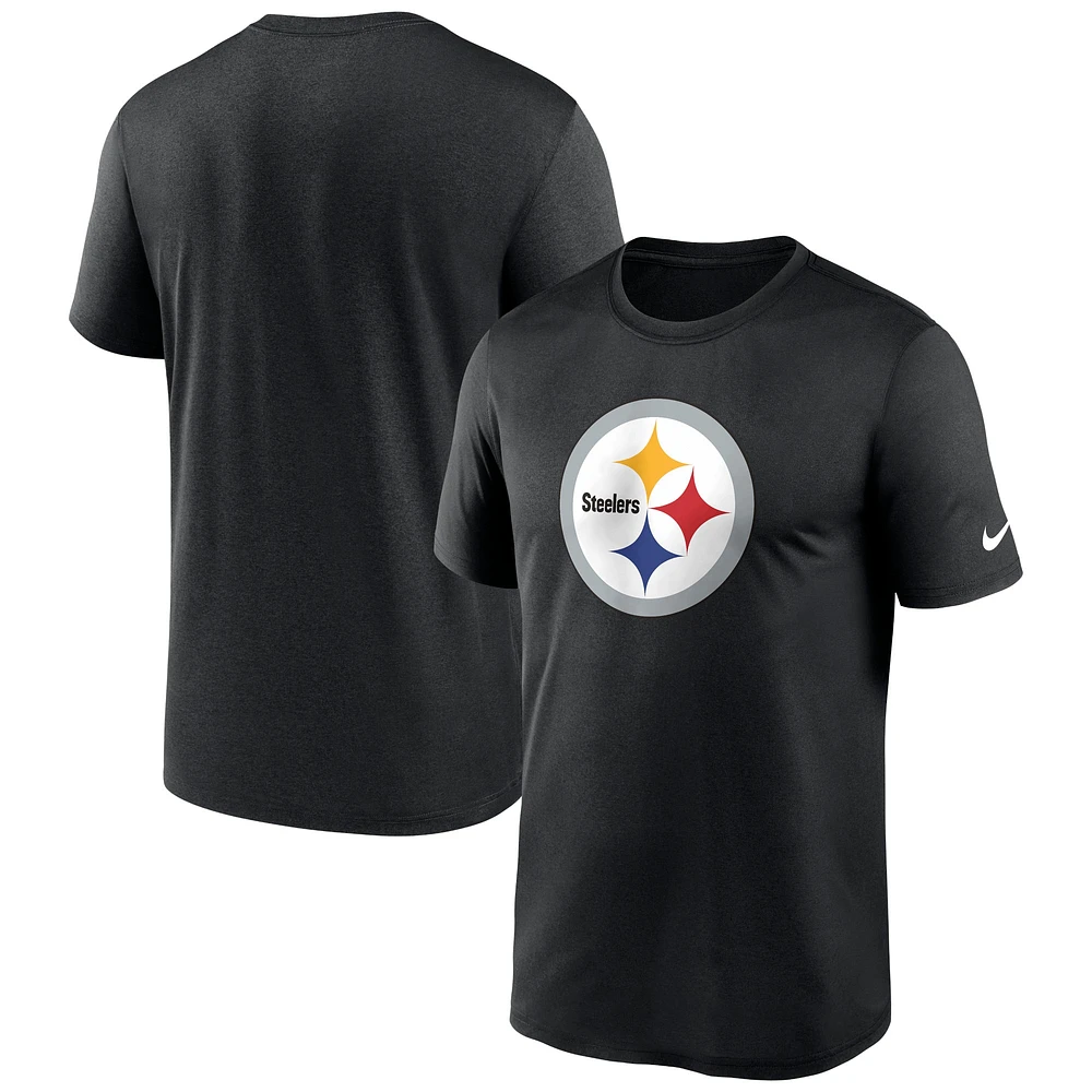 Men's Nike  Black Pittsburgh Steelers Legend Logo Performance T-Shirt