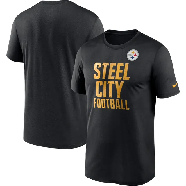 Nike Men's Black Pittsburgh Steelers Sideline Player UV Performance Long Sleeve T-Shirt