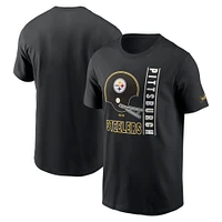 Men's Nike  Black Pittsburgh Steelers Lockup Essential T-Shirt