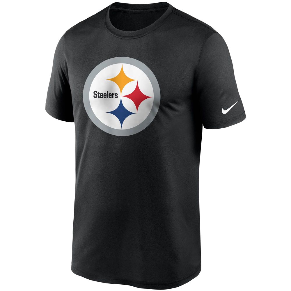 Men's Nike Black Pittsburgh Steelers Logo Essential Legend Performance T-Shirt